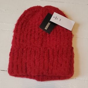 Steve Madden Womens Red Boucle Winter Hat, NWT!